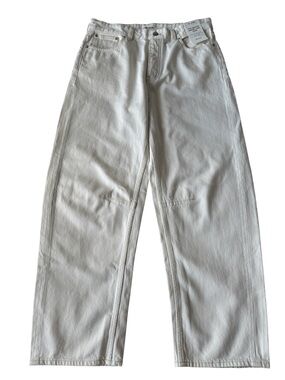 Madewell The Tall Darted Barrel-Leg Button Fly Jean Size 29T In Vintage Canvas